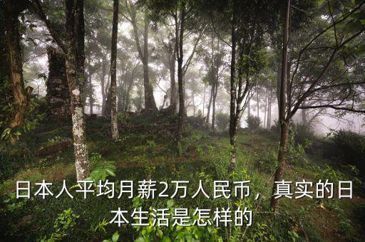 日本人平均月薪2萬人民幣，真實的日本生活是怎樣的