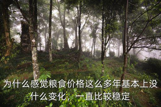 為什么感覺(jué)糧食價(jià)格這么多年基本上沒(méi)什么變化，一直比較穩(wěn)定