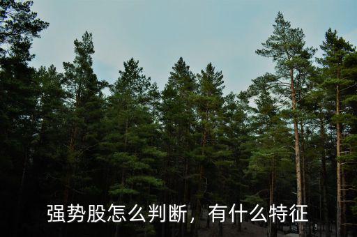 強(qiáng)勢股怎么判斷，有什么特征