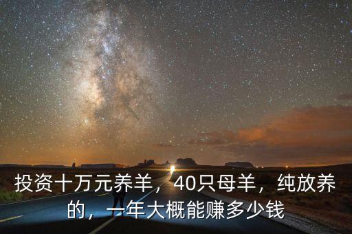 投資十萬元養(yǎng)羊，40只母羊，純放養(yǎng)的，一年大概能賺多少錢