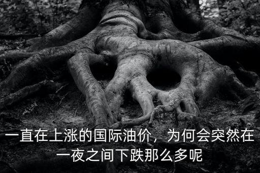 一直在上漲的國(guó)際油價(jià)，為何會(huì)突然在一夜之間下跌那么多呢
