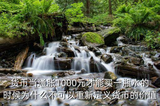 貨幣當(dāng)通脹1000元才能買一瓶水的時(shí)候?yàn)槭裁床豢梢灾匦露x貨幣的價(jià)值