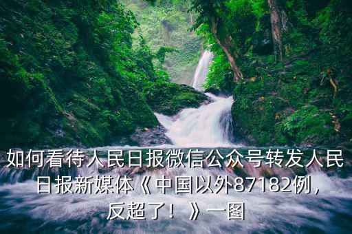 如何看待人民日報(bào)微信公眾號轉(zhuǎn)發(fā)人民日報(bào)新媒體《中國以外87182例，反超了！》一圖