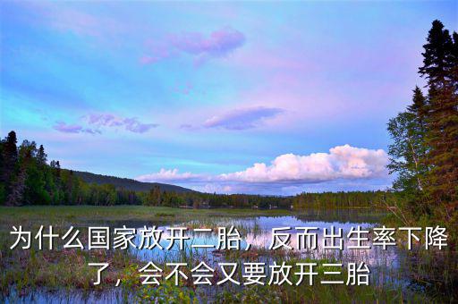 為什么國家放開二胎，反而出生率下降了，會不會又要放開三胎