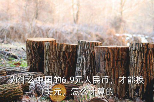 為什么中國的6.9元人民幣，才能換1美元，怎么計算的