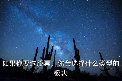 如果你要選股票，你會選擇什么類型的板塊