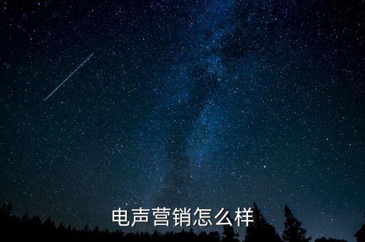 電聲營(yíng)銷怎么樣
