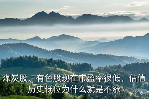 煤炭股、有色股現(xiàn)在市盈率很低，估值歷史低位為什么就是不漲