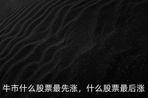 牛市初期買(mǎi)什么股,牛市什么股票最先漲