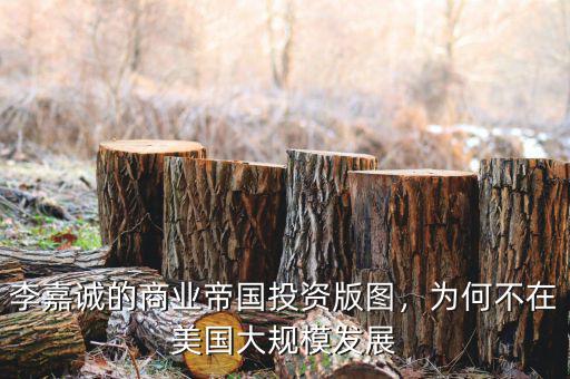 李嘉誠(chéng)的商業(yè)帝國(guó)投資版圖，為何不在美國(guó)大規(guī)模發(fā)展