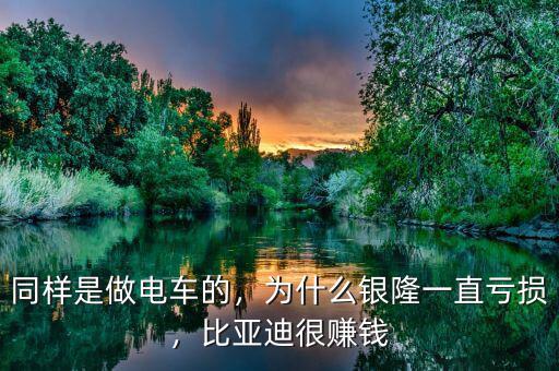 同樣是做電車的，為什么銀隆一直虧損，比亞迪很賺錢