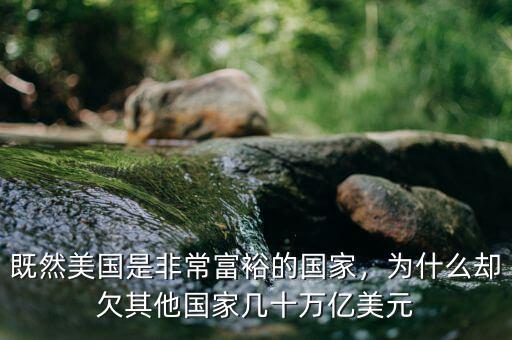 既然美國是非常富裕的國家，為什么卻欠其他國家?guī)资f億美元