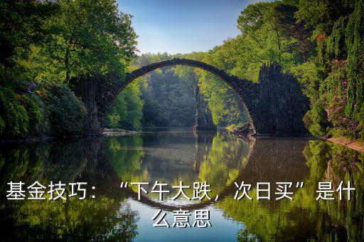 基金技巧：“下午大跌，次日買(mǎi)”是什么意思