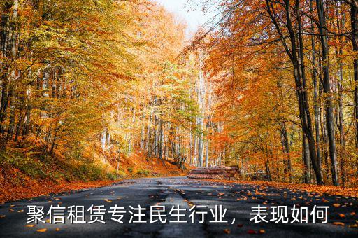 聚信租賃專(zhuān)注民生行業(yè)，表現(xiàn)如何