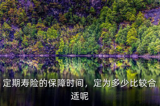 定期壽險(xiǎn)的保障時(shí)間，定為多少比較合適呢