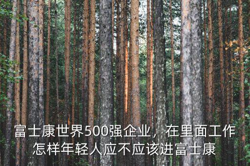 富士康世界500強(qiáng)企業(yè)，在里面工作怎樣年輕人應(yīng)不應(yīng)該進(jìn)富士康