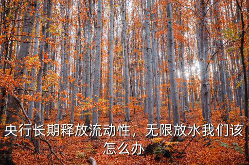 央行長(zhǎng)期釋放流動(dòng)性，無(wú)限放水我們?cè)撛趺崔k