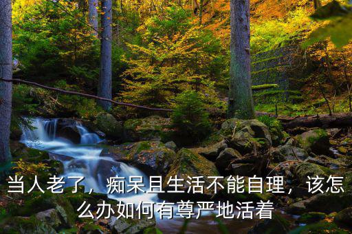 當(dāng)人老了，癡呆且生活不能自理，該怎么辦如何有尊嚴(yán)地活著