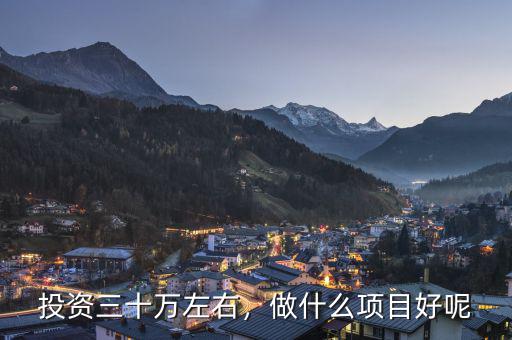投資三十萬左右，做什么項目好呢