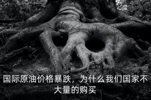國(guó)際原油價(jià)格暴跌，為什么我們國(guó)家不大量的購(gòu)買(mǎi)