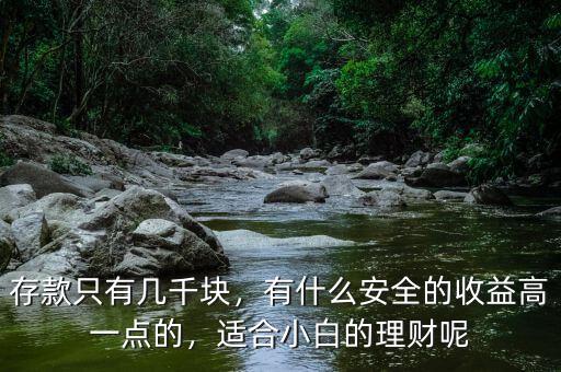 存款只有幾千塊，有什么安全的收益高一點的，適合小白的理財呢