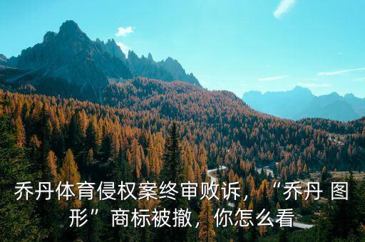 喬丹體育侵權(quán)案終審敗訴，“喬丹 圖形”商標(biāo)被撤，你怎么看