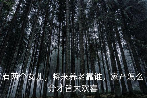 有兩個(gè)女兒，將來養(yǎng)老靠誰，家產(chǎn)怎么分才皆大歡喜