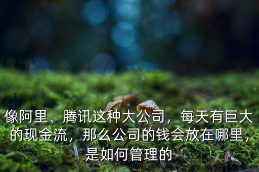 像阿里、騰訊這種大公司，每天有巨大的現(xiàn)金流，那么公司的錢會(huì)放在哪里，是如何管理的