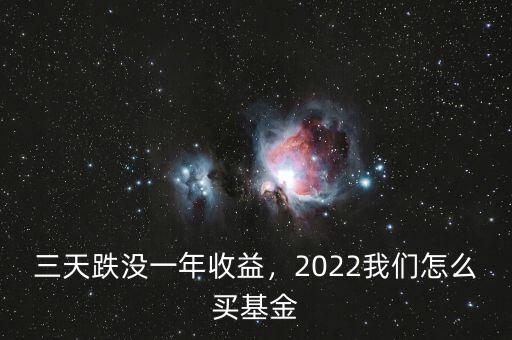 三天跌沒一年收益，2022我們怎么買基金