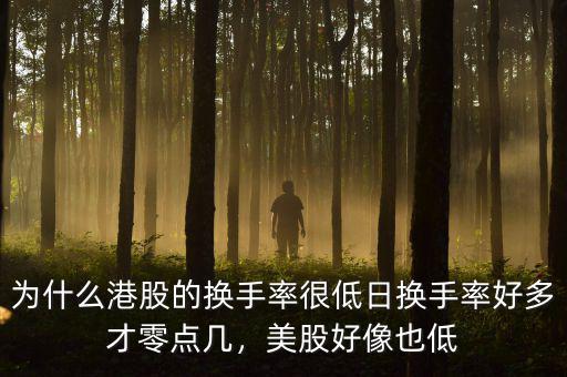 為什么港股的換手率很低日換手率好多才零點(diǎn)幾，美股好像也低