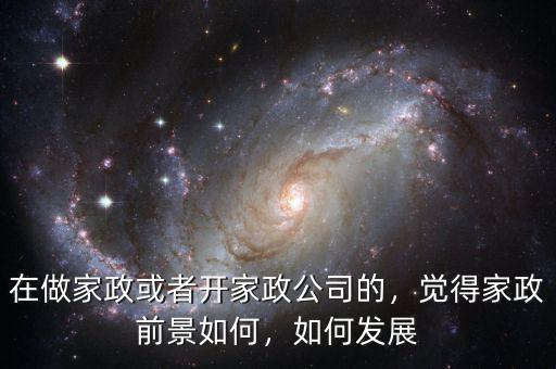 在做家政或者開(kāi)家政公司的，覺(jué)得家政前景如何，如何發(fā)展