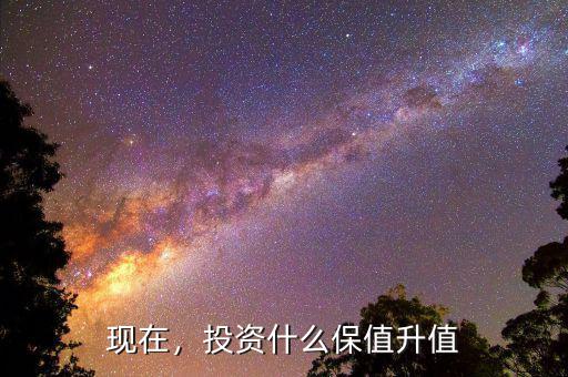 現(xiàn)在，投資什么保值升值