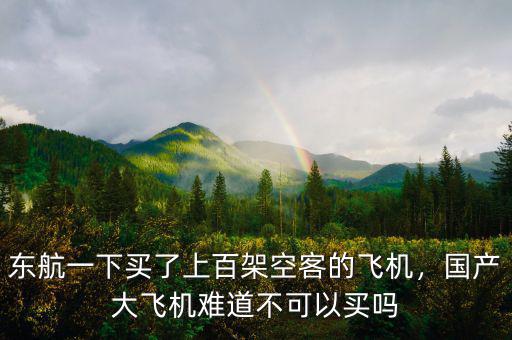 東航一下買了上百架空客的飛機(jī)，國產(chǎn)大飛機(jī)難道不可以買嗎