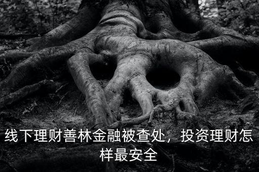線下理財(cái)善林金融被查處，投資理財(cái)怎樣最安全