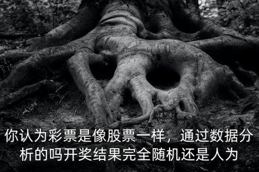 你認(rèn)為彩票是像股票一樣，通過(guò)數(shù)據(jù)分析的嗎開(kāi)獎(jiǎng)結(jié)果完全隨機(jī)還是人為