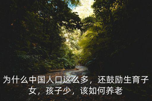 為什么中國人口這么多，還鼓勵生育子女，孩子少，該如何養(yǎng)老