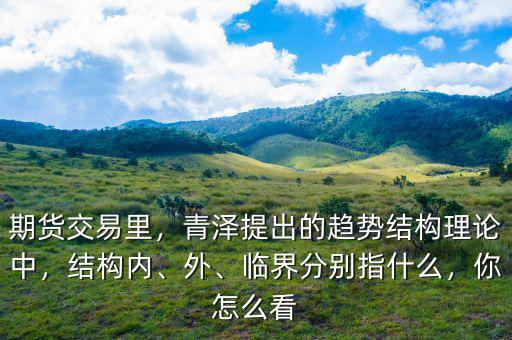 期貨交易里，青澤提出的趨勢(shì)結(jié)構(gòu)理論中，結(jié)構(gòu)內(nèi)、外、臨界分別指什么，你怎么看