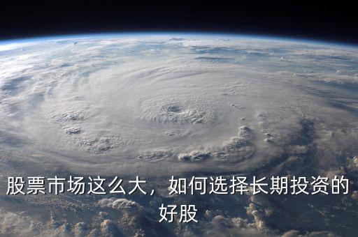 股票市場這么大，如何選擇長期投資的好股