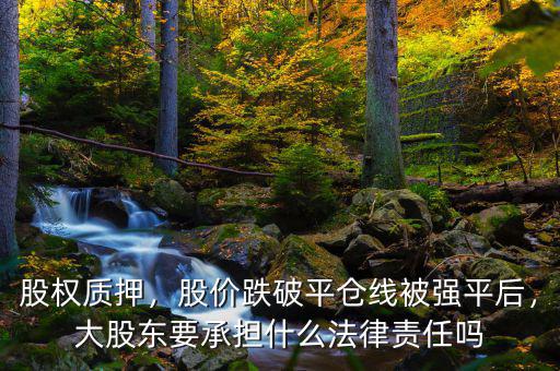 股權(quán)質(zhì)押，股價跌破平倉線被強(qiáng)平后，大股東要承擔(dān)什么法律責(zé)任嗎