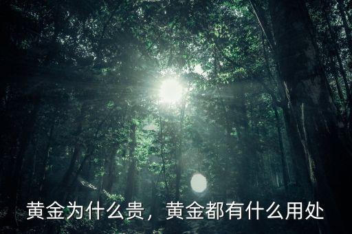 黃金為什么貴，黃金都有什么用處