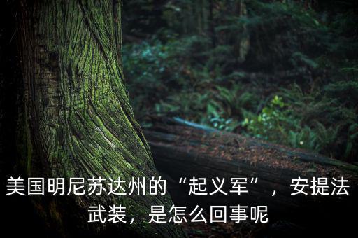 美國明尼蘇達州的“起義軍”，安提法武裝，是怎么回事呢