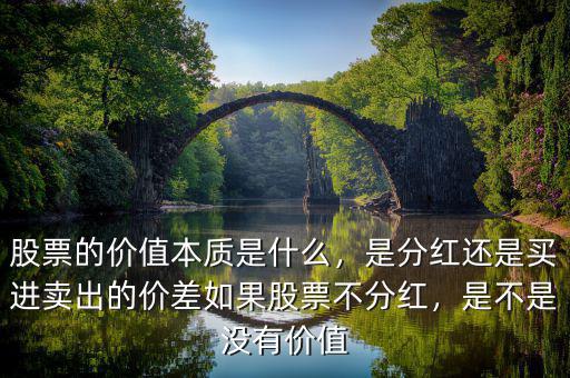 股票的價值本質(zhì)是什么，是分紅還是買進(jìn)賣出的價差如果股票不分紅，是不是沒有價值