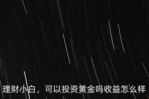 理財小白，可以投資黃金嗎收益怎么樣