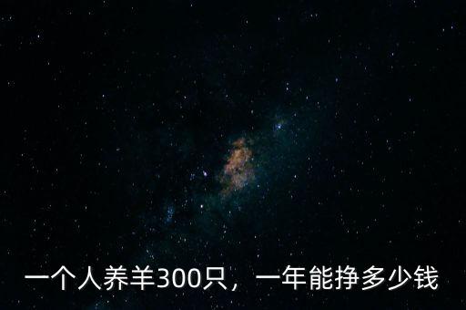 一個(gè)人養(yǎng)羊300只，一年能掙多少錢
