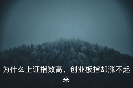 為什么上證指數高，創(chuàng)業(yè)板指卻漲不起來