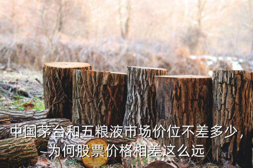中國(guó)茅臺(tái)和五糧液市場(chǎng)價(jià)位不差多少，為何股票價(jià)格相差這么遠(yuǎn)