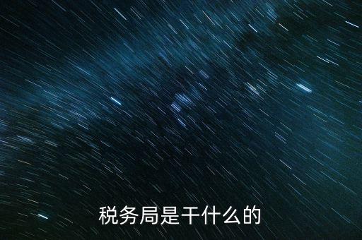 區(qū)國稅局干什么，稅務(wù)局是干什么的