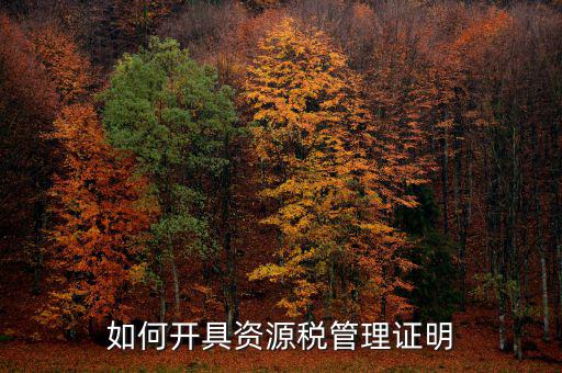 資源稅乙種證明要什么資料，混凝土公司購買砂石需要開具資源稅乙種證明嗎
