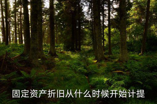 什么時(shí)候開(kāi)始計(jì)提折舊，固定資產(chǎn)折舊從什么時(shí)候開(kāi)始計(jì)提