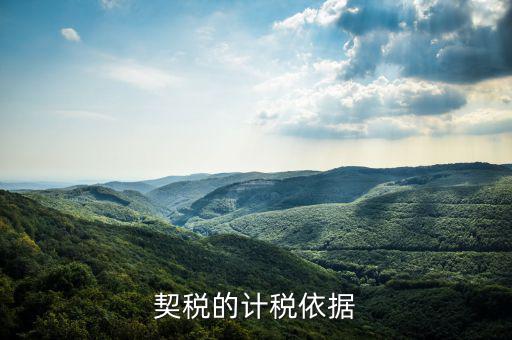 契稅計稅依據(jù)是什么，房產(chǎn)契稅的計稅依據(jù)